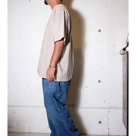EVCON エビコン"Border Wide S/S T-shirt"