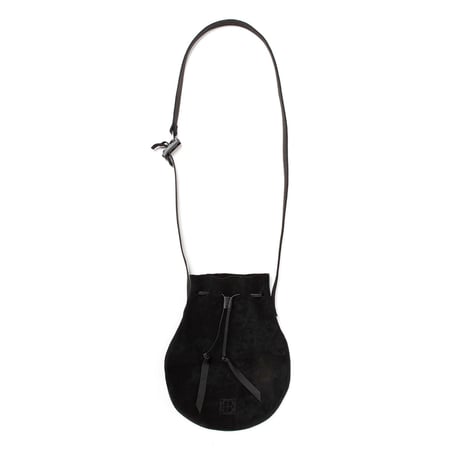 hobo ホーボー "DRAWSTRING POUCH FIDLOCK® BUCKLE COW SUEDE"ドローストリングポーチ