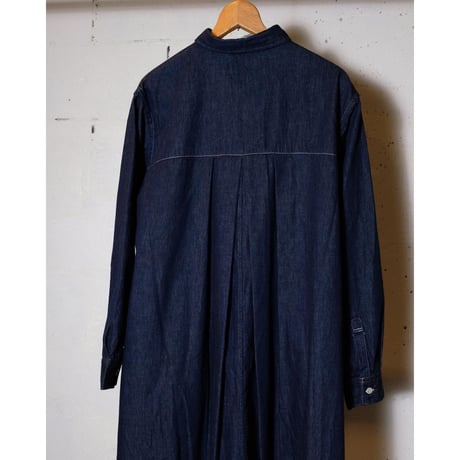 HARVESTY ハーベスティ"DENIM WORK SHIRT DRESS デニムワークシャツワンピース
