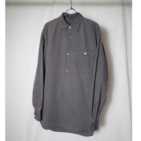 hobo ホーボー "ARTISAN L/S SHIRT COTTON BROAD CHARCOAL DYED"