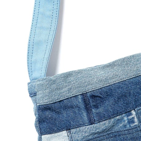hobo ホーボー "DELIVERY BAG UPCYCLED COTTON DENIM"デニムパッチワーク