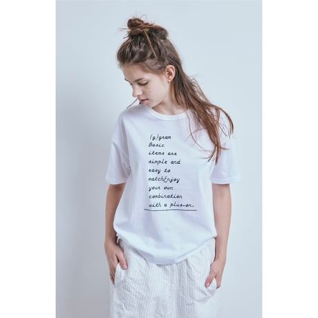 (g) グラム "TENJIKU PRINT Tee COMMENT"