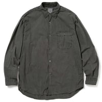 hobo ホーボー "ARTISAN L/S SHIRT COTTON BROAD CHARCOAL DYED"
