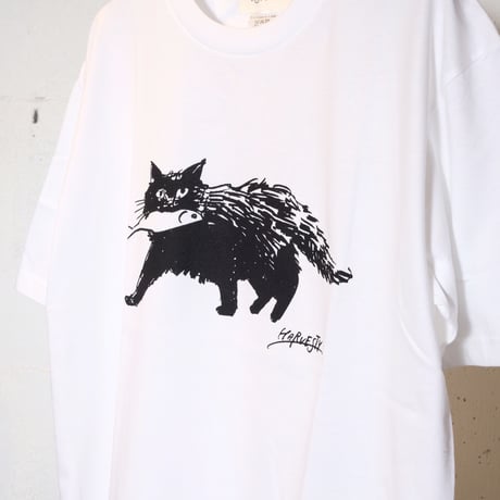 HARVESTY ハーベスティ"PRINTED T-SH (CAT)"