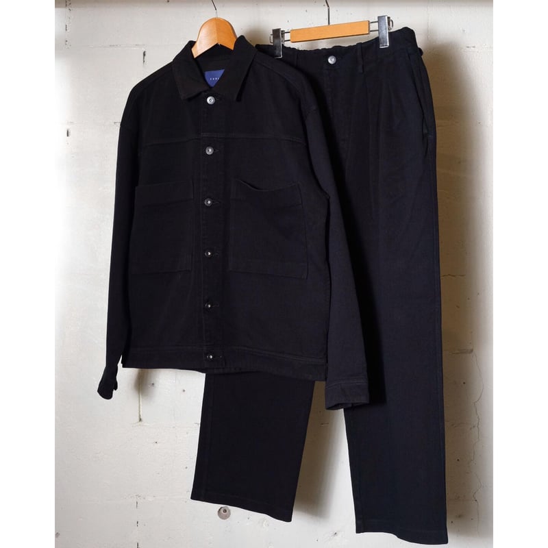 CURLY カーリー ”DENIM TRUCKER JACKET -overdyed-