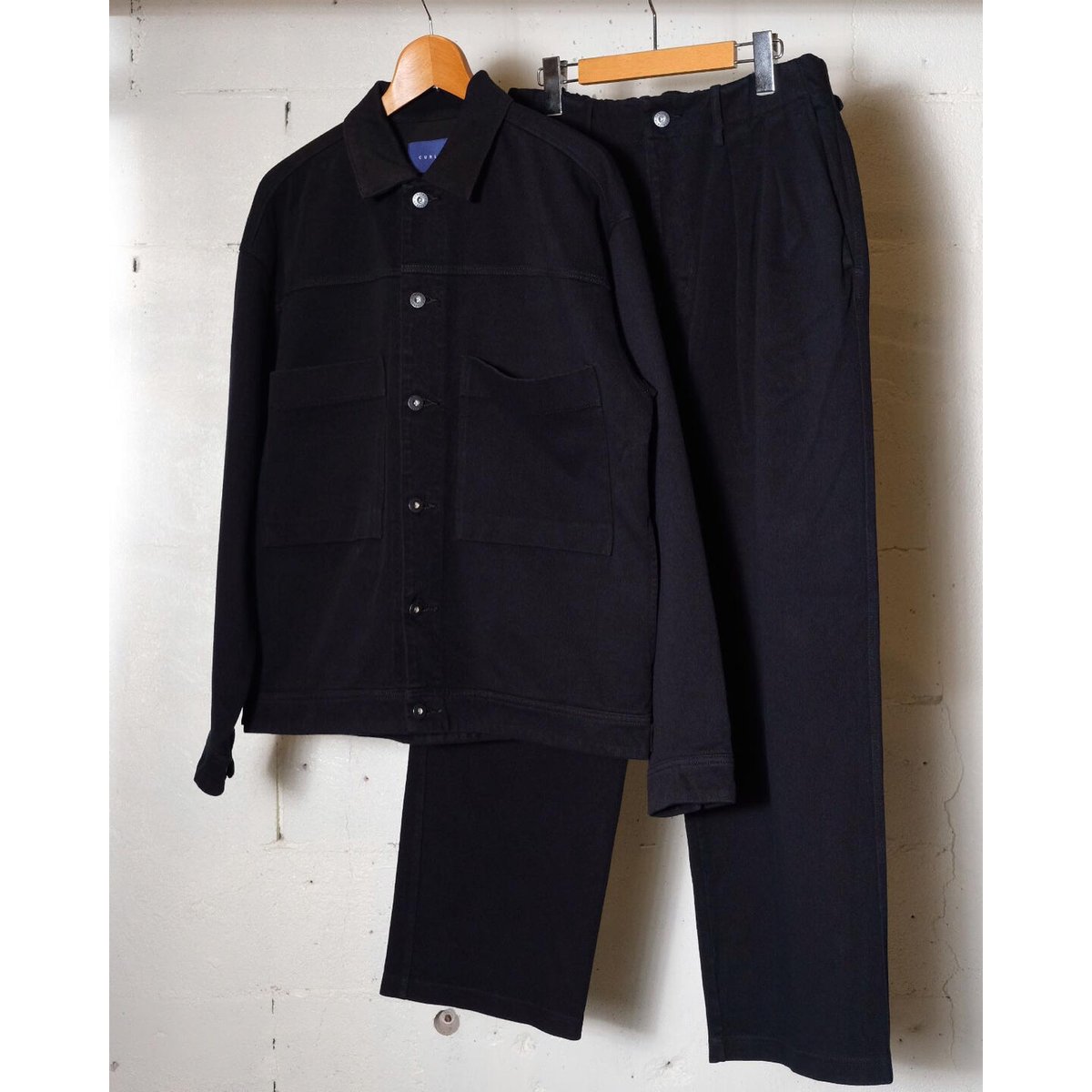 CURLY カーリー ”DENIM TRUCKER JACKET -overdyed-