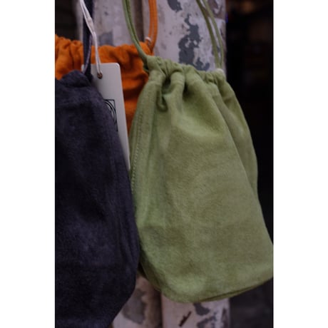 hobo ホーボー"DRAWSTRING POUCH PIG SUEDE"