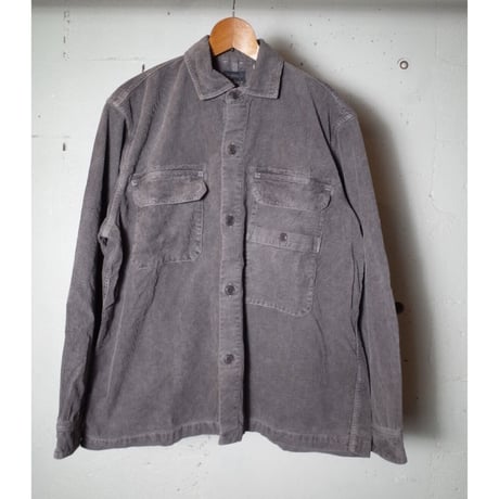 hobo ホーボー "SHIRT JACKET COTTON CORDUROY BENGALA MUD DYED"