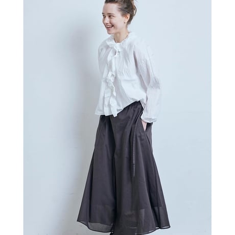 (g) グラム "FRILL TRIM BLOUSE" フリルトリムブラウス
