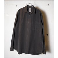 hobo ホーボー "L/S SHIRT COTTON WEATHER CLOTH OVERDYED" シャツ