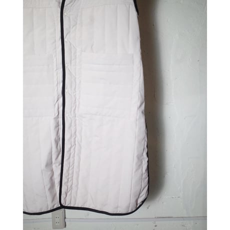 MANON マノン "QUILT PIPING LONG GILET"キルトパイピング ロングジレ
