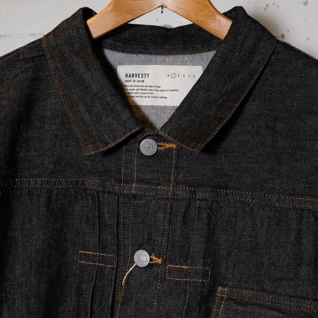 HARVESTY ハーベスティ"BLACK DENIM JACKET"