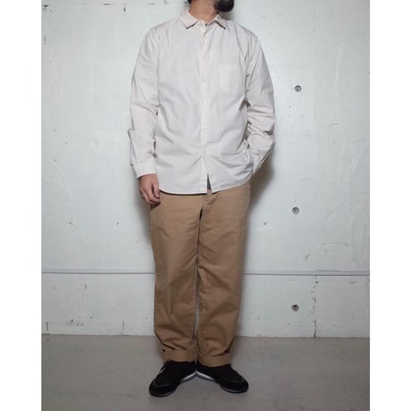MANUAL ALPHABET マニュアルアルファベット "LOOSE FIT REGULAR COLLAR SHT"