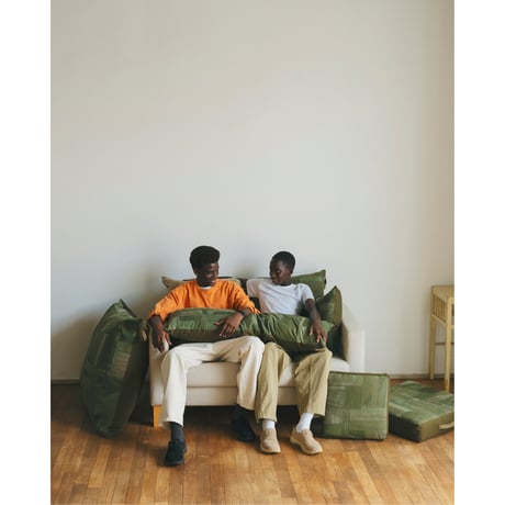 hobo ホーボー"LONG CUSHION UPCYCLED PATCHWORK COTTON"