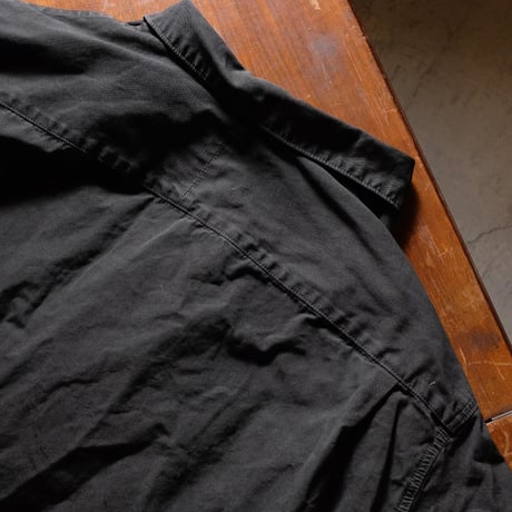 hobo ホーボー "L/S SHIRT COTTON WEATHER CLOTH OVERDYED" シャツ