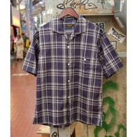 A VONTADE アボンタージ "Italian Open Collar Shirts SS -Check Broad Cloth-"