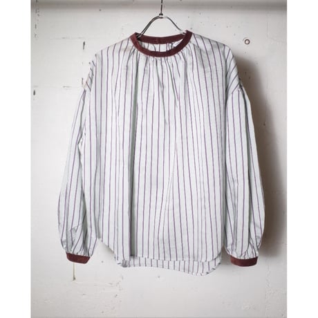 MANON マノン "PULL OVER GATHER BLOUSE"