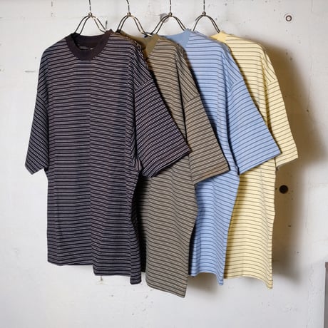 EVCON エビコン"BORDER WIDE S/S T-SHIRT"