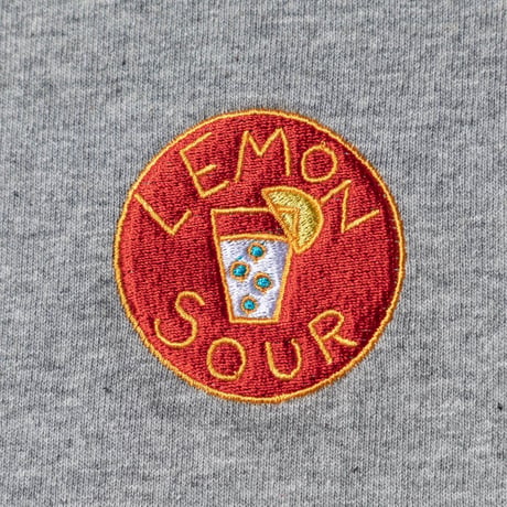 TACOMA FUJI RECORDS タコマフジレコード "LEMON SOUR embroidery SS  designed by Tomoo Gokita"