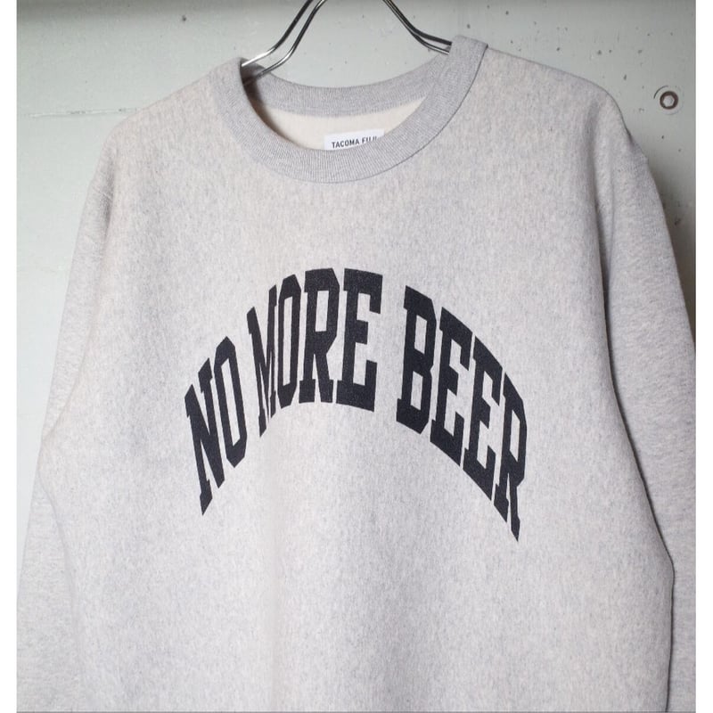 タコマフジレコード NO MORE BEER CREWNECK スウェット L