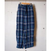 HARVESTY ハーベスティー"LINEN MADRAS PLAID EASY CIRCUS PANTS"