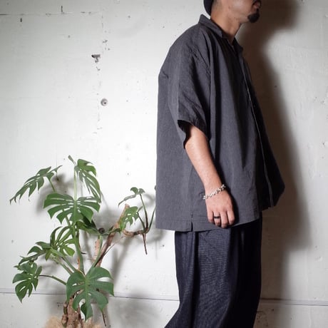 HARVESTY ハーベスティ"CHAMBRAY S/S JUMBO SHIRT"シャンブレー 半袖ジャンボシャツ