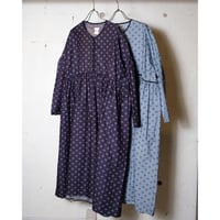(g) グラム "PRINT TRIMMED GATHER ONEPIECE "プリントトリミングギャザーワンピース