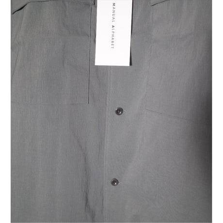 MANUAL ALPHABET マニュアルアルファベット "DRY FEEL PIN-DOT COACH SHT"シャツ