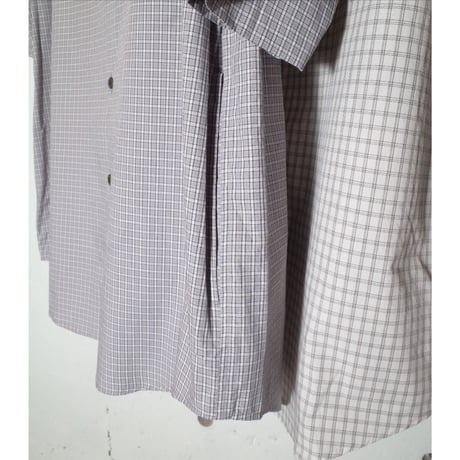 LAMOND ラモンド "BAND COLLAR CHECK SHIRTS JACKET" バンドカラーチェックシャツ
