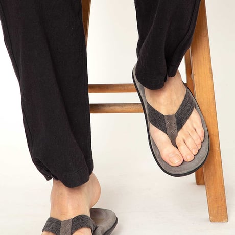 hobo ホーボー "THONG SANDAL COTTON SASHIKO by ISLAND SLIPPER" アイランドスリッパ