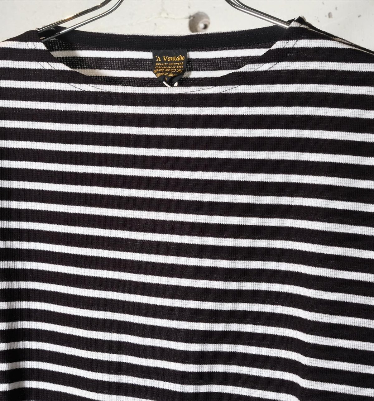 A VONTADE アボンタージ バスク カットソー 7分袖 Tシャツ A VONTADE (ア ボンタージ) Lax Basque T-Shirts 3/4 / ラックス