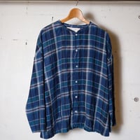 HARVESTY ハーベスティー "LINEN MADRAS PLAID ATELIER BLOUSE"