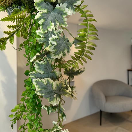 光触媒　人工観葉植物　ウォールグリーン　フェイクグリーン　壁掛け4052