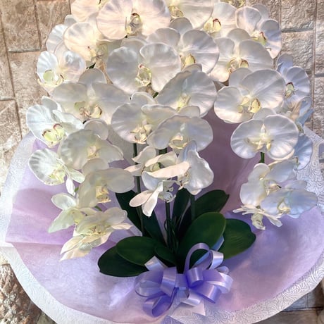 光触媒　人工観葉植物　ウォールグリーン　フェイクグリーン　胡蝶蘭8650