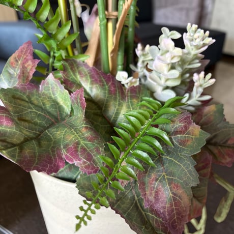 光触媒　人工観葉植物　ウォールグリーン　フェイクグリーン　アレカヤシとアンスリューム