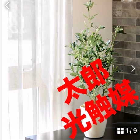 光触媒　人工観葉植物　ウォールグリーン　フェイクグリーン　オリーブ90センチ