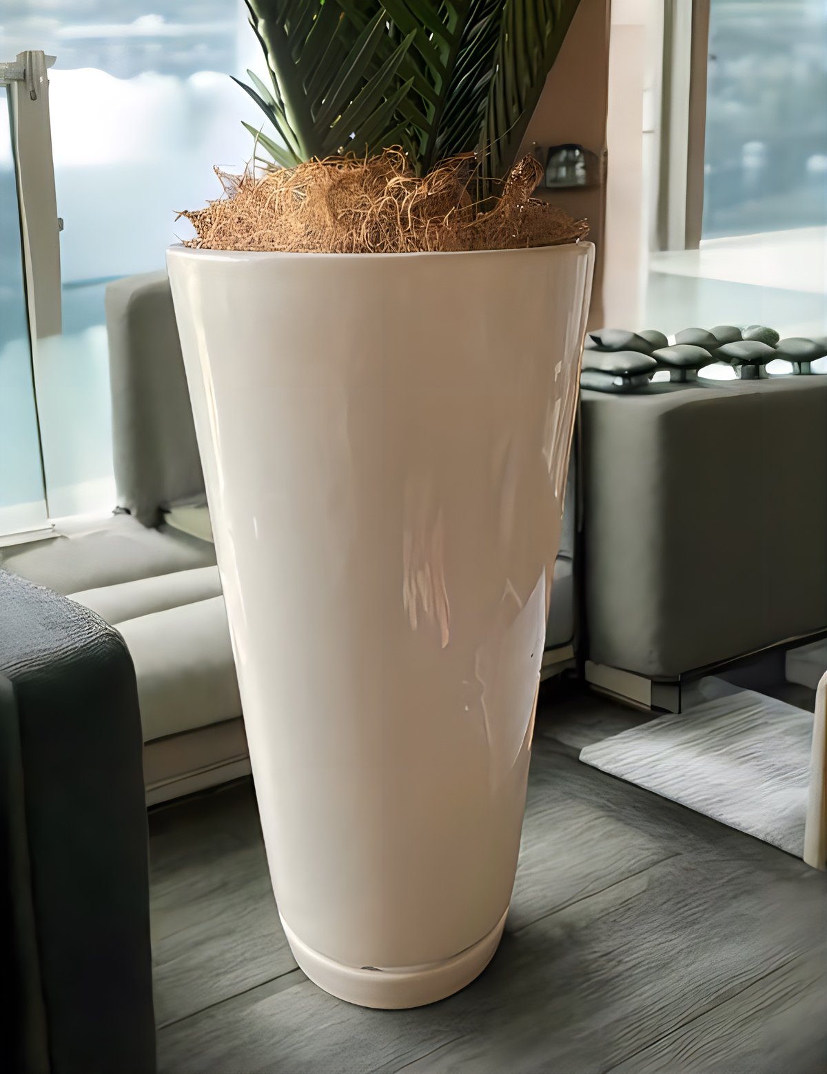光触媒 人工観葉植物 ウォールグリーン フェイクグリーン 花器付 