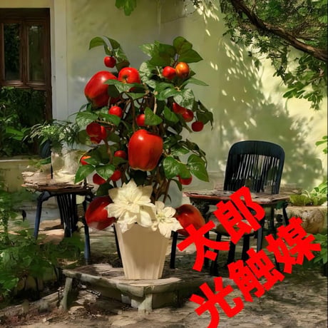 光触媒　人工観葉植物　ウォールグリーン　フェイクグリーン　林檎　リンゴタワー7239