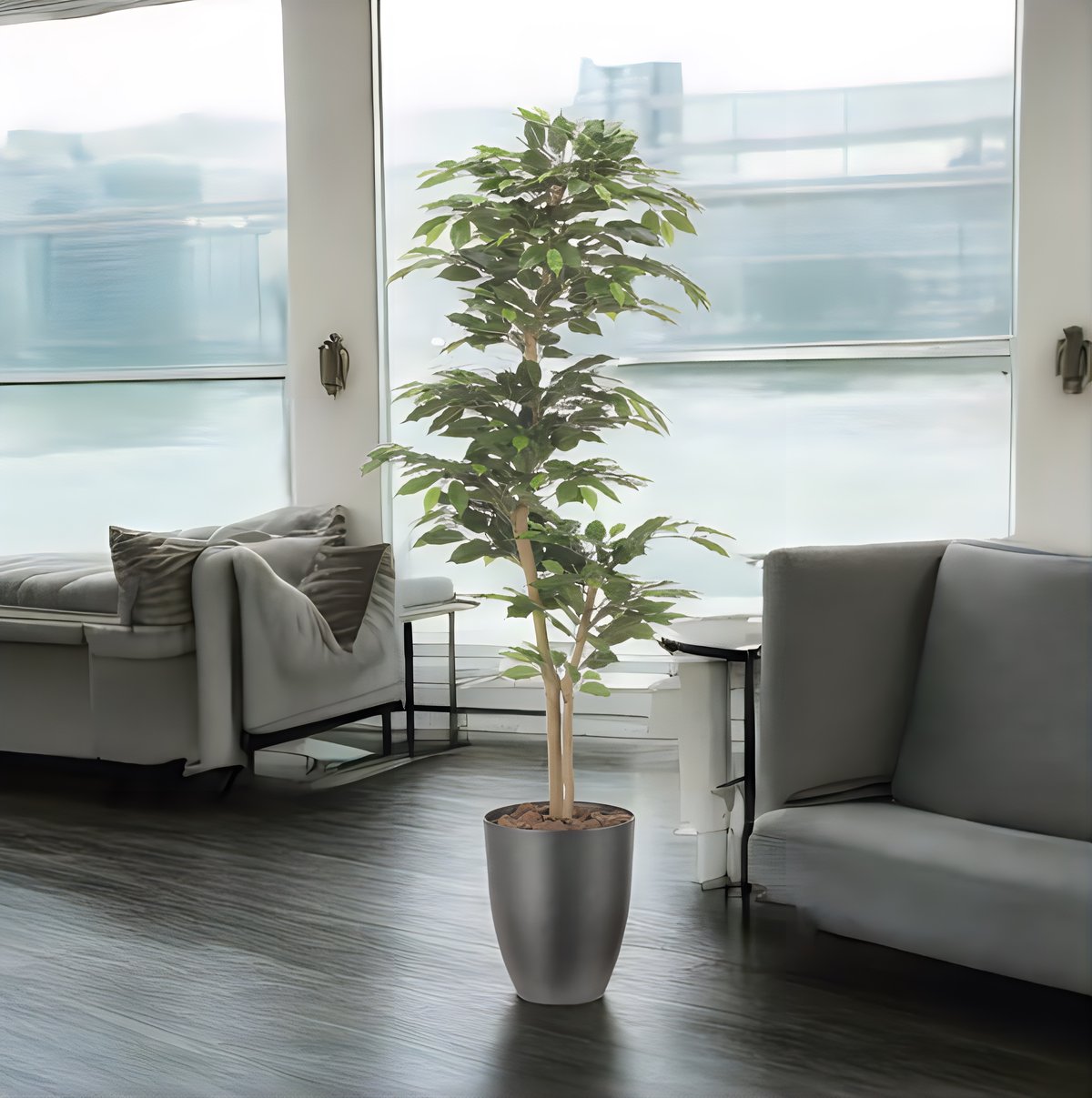 光触媒　人工観葉植物　フェイクグリーン　インテリアベンジャミン1.6 楽天市場】光触媒 人工観葉植物光の楽園 ベンジャミン 高さ 1.6m