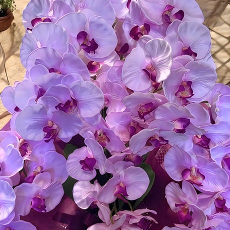 光触媒　人工観葉植物　ウォールグリーン　フェイクグリーン　胡蝶蘭8550