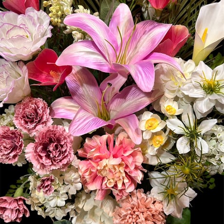 光触媒　人工観葉植物　ウォールグリーン　フェイクグリーン　仏花　お供え花6547