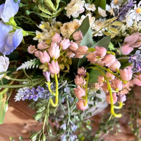 光触媒　人工観葉植物　ウォールグリーン　フェイクグリーン　野花春の花5353