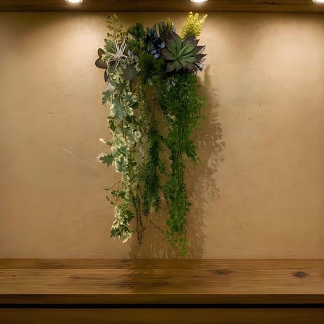 光触媒　人工観葉植物　ウォールグリーン　フェイクグリーン　壁掛け20433@g