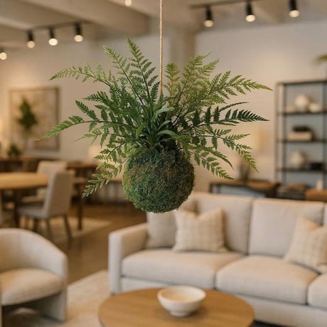 光触媒　人工観葉植物　フェイクグリーン　ミックスファンモスボール