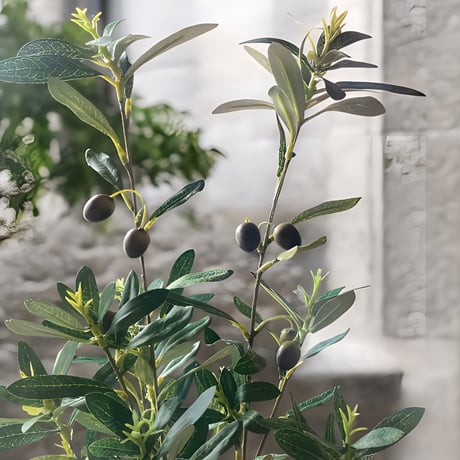 光触媒　人工観葉植物　ウォールグリーン　フェイクグリーン　オリーブとバロック58
