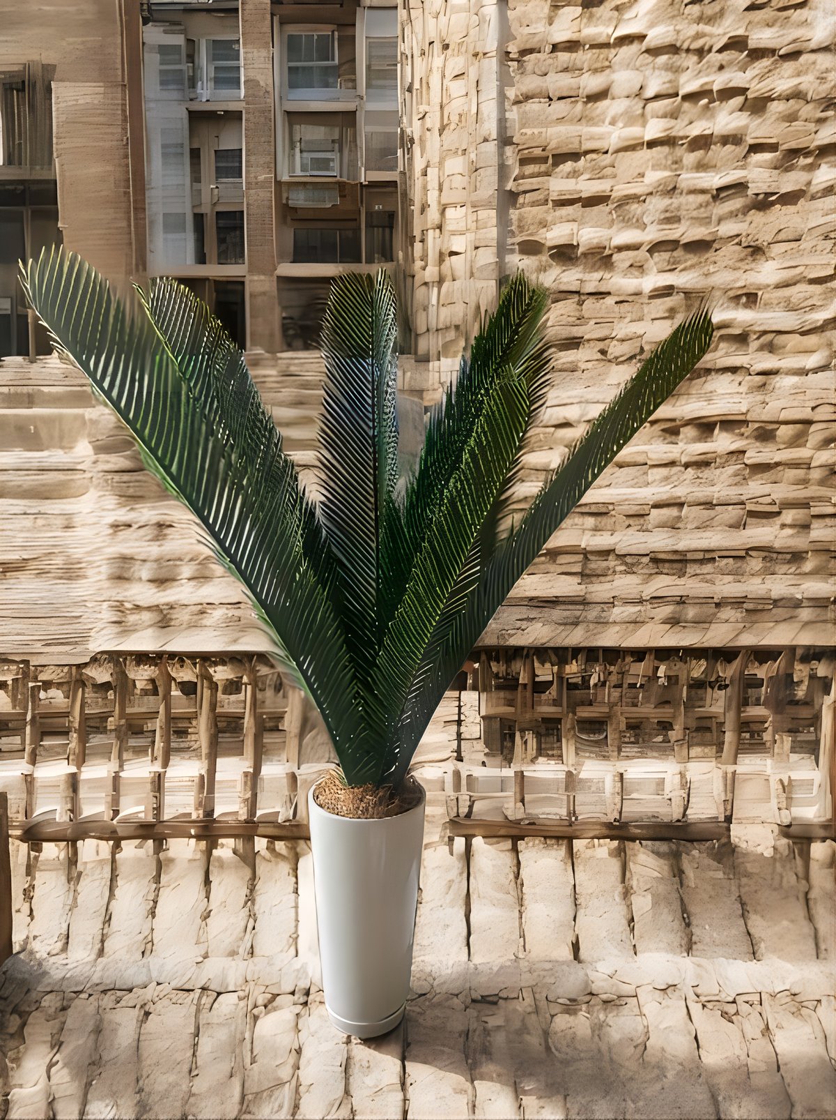 光触媒　人工観葉植物　ウォールグリーン　フェイクグリーン　花器付アレカヤシ100 光触媒 人工観葉植物 ウォールグリーン フェイクグリーン 花器付