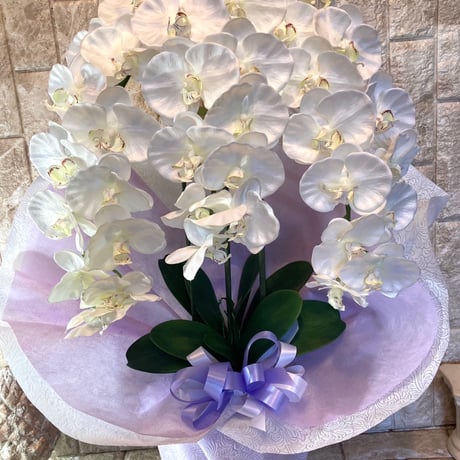 光触媒　人工観葉植物　ウォールグリーン　フェイクグリーン　胡蝶蘭8650
