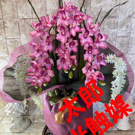 光触媒　人工観葉植物　ウォールグリーン　フェイクグリーン　シンピジューム6765