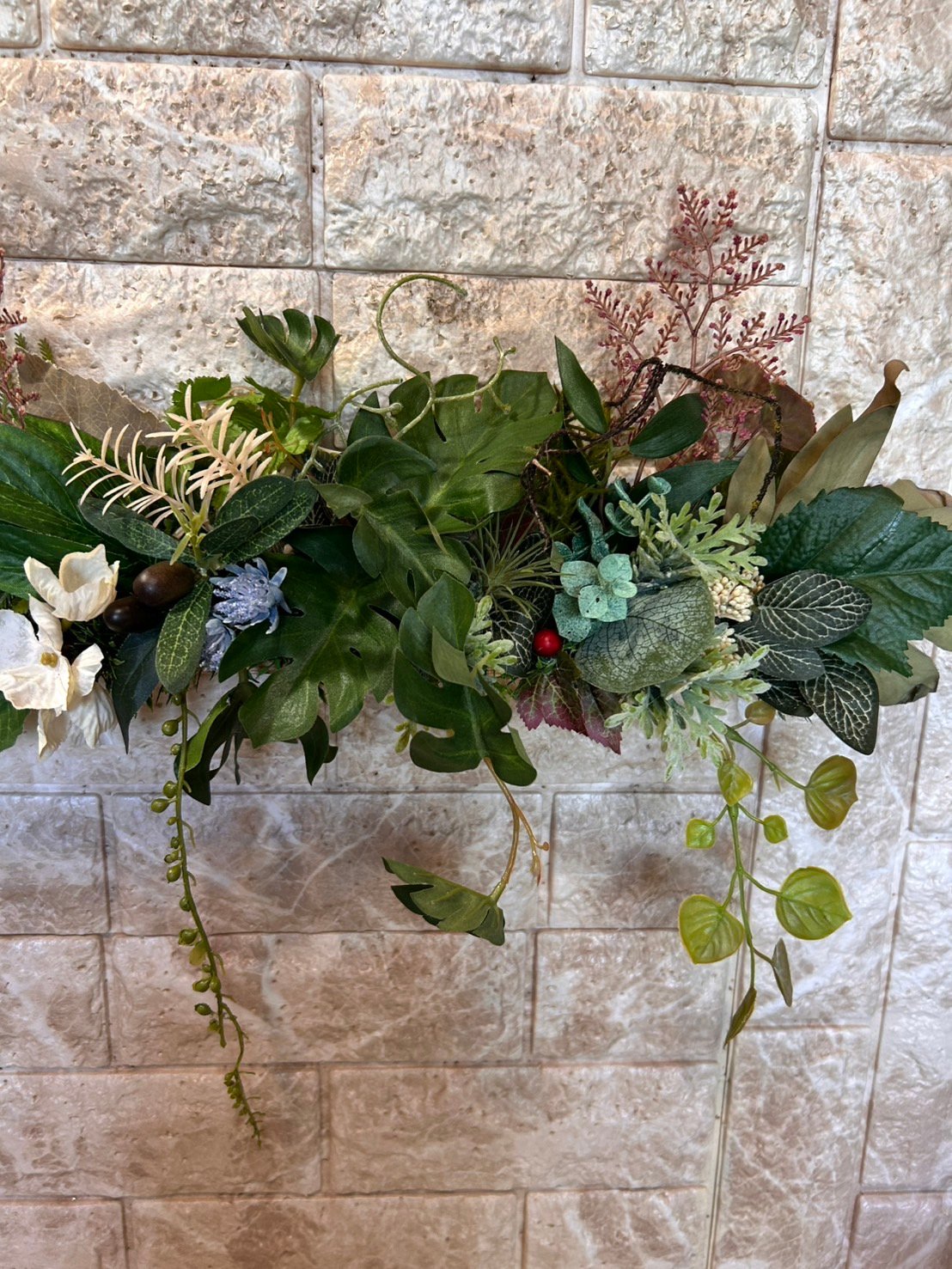 光触媒 人工観葉植物 ウォールグリーン フェイクグリーン 壁掛け30477