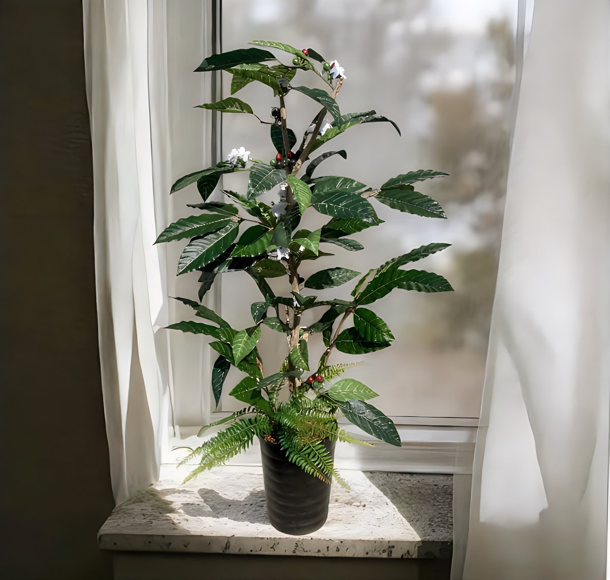 光触媒 人工観葉植物 ウォールグリーン フェイクグリーン コーヒーの木